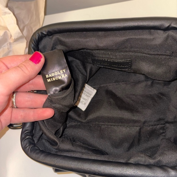 Badgley Mischka Black Chain Clutch (New with Tags Cut Off) - Picture 6 of 10